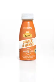 SodaKing Classic Orange Mango Sparkling Syrup Soda Water Drink Mix- Makes 6 Litres