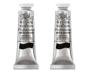 2x Winsor & Newton 14ml Professional Watercolour Artist Paint Mars Black S1