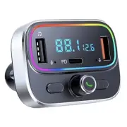 Bluetooth FM Transmitter for Car Wireless Radio Adapter Kit, Hands-Free
