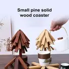 Heat-resistant Kitchen Trivets Christmas Tree Trivet Set of Wooden for Hot