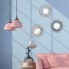 3x Wall Mirror Accent Round Makeup Mirrors for Bathroom Vanity Hallway Hotel