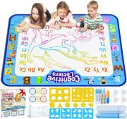 Aqua Water Doodle Mat 40 X 32 Inches Extra Large Magic Drawing Doodling Mat Colo