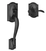 Schlage FE285-CAM-ACC-CAM-LH Camelot Lower Handle Set for Schlage - Black