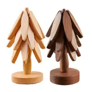 Tree Art for Wood Coasters Set of 3 Wooden Coaster Set Wood Placemats Table Deco