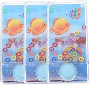 GARVALON 3Pcs Water Ring Toss Game Handheld Water for Fun Water Games to Enhance Eye Hand Coordination Travel for Boys Engaging Parent Activity