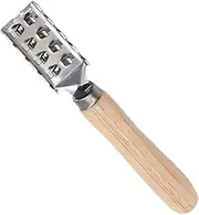 Fish Descaler Tool | Stainless Steel Fish Scale Planer | Metal Scraper Kitchen Cleaning Tool with Wooden Handle for Camping Cooking Outdoor Filleting Barbecue Meal Prep Home Restaurant