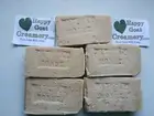 5 BARS GOAT MILK SOAP OATMEAL & HONEY UNSCENTED HAPPY GOAT CREAMERY PURE BASIC
