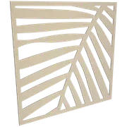 ProtectorAl 300-1200w x 300-1200h Paperbark Palm Unframed Solid Aluminium Decorative Panel