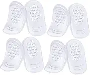 4 Pairs Non Skid Heel Pads for Women Shockproof Self Adhesive Cushion Inserts for Fatigue Relief Comfortable Heel Grips Loafers Boots Sneakers