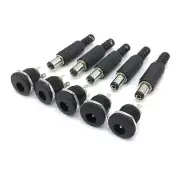 10x Set DC022 12V Male Plugs + Female Socket Panel Mount Jack DC Connector