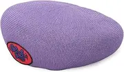 [CA4LA] Kashira Tilted Patch Beret, Purple, Free Size