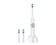 Sound Charging Waterproof Electric Toothbrush With Three Replaceable Brush Heads - White