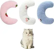 3Pcs Dog Bed Pillows Cat Pillow U-Shaped Pillow Pet Calming Toy Cat Sleeping Plush Pillow for Cat Head to Lay On Sleeping Joint Relief Improve Sleeping
