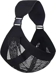 LeoLeoii Toddler Sling Carrier,Adjustable Baby Carrier - Ergonomic Toddler Sling with Adjustable Strap, Soft Padding Hip Seat, Perfect for Toddler Outdoor Walking (Black,Mesh Style)