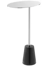 Pangea Home Churchill Side Table Black Genuine Marble