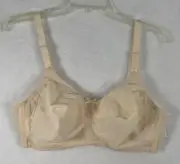 New Vintage Bali Bra 38C 0350 Bow Full Coverage Soft Cup Wireless NWT