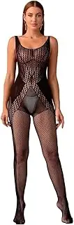 [Tender Whisper] Women's Sexy Mesh BodyStocking Fishnet Outfit Bodysuits One Piece Yoga Dance Jumpsuit Underwear