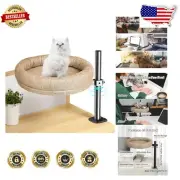 Compact and Cozy Desk Cat Bed with Height Adjustment - Perfect for Any Workspace