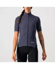 Castelli Perfetto Rosso Corsa Light LS Women's Jersey Steel Blue