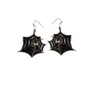 Black Widow Earrings - Spiders - Witch - Costume Accessories - Adult Teen