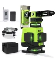 Zokoun Line Laser Level, 360 Rotary Self-leveling Horizontal & Vertical EU Plug