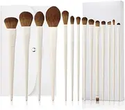 Make up Brushs Set 14 Piece Face and Eye Brush Set – Ultra Soft Synthetic Bristles for Foundation, Powder, Blush & Eyeshadow – Vegan & Cruelty-Free with PU Bag, Ideal for Beginners & Pros