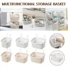 Plastic Hanging Shower Basket With Hook For Bathroom Kitchen Storage Holder