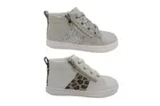 Grosby Prue Little Girls Cute Casual Sparkily Ankle Boot Zip Laces Size 6-12