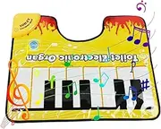 Piano Floor Mat Toilet, Funny Toilet Piano Mat, Funny Gags & Practical Joke, Girls, Kid for, Bathroom, Dorm, Apartment