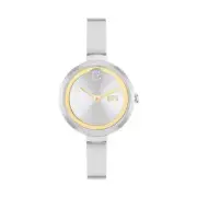 Brand New Movado Bold Trend Women’s Silver Stainless Steel Bangle Watch 3601009