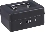 Generic Cash Box with Combination Lock Money Box for Secure Cash Storage S Black for Restaurants Markets and Hotels Convenient Checkout