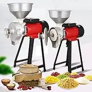 Tool 3500W Grain Mills 1400r/min Dry Wet Cereals Grinder with Funnel Grinding Capacity >150kg/h Adjustable Thickness Deep Crush for Wheat Corn Spices Rice Feed Milling