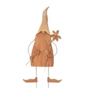 Gnome Rust Ornament Sculpture Garden Patio Yard Outdoor Decor Large Assorted