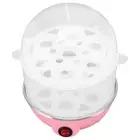 (US Plug 110V 2 Layers Pink)Home Egg Cooker 350W 2 Layers 14Pcs Eggs A Time GE