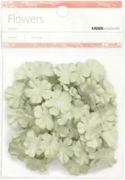 Paper Flowers, Mint, 50/pk, .2cm, scrapbook -Kaisercraft 810