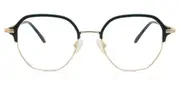 Geometric Full Rim Plastic Men's Glasses Green, Size 49 - Lenses Included - Private Health Rebate - Blue Light Block Available - Arise Collective
