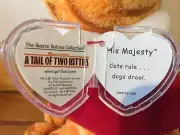 Cat’s rule dogs drool poem HIS MAJESTY Garfield Ty Beanie Baby Tale of 2 Kittens