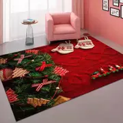 Christmas Door Mat Non-slip Floor Carpet with Rubber Backing Kitchen Mat Runner Rug