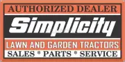 SIMPLICITY LAWN GARDEN TRACTOR DEALER VINTAGE SIGN REMAKE ALUMINUM SIZE OPTIONS