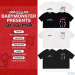 優選純棉🌟BABYMONSTER寶怪演唱會SEE YOU THERE周邊同款衣服印花短袖T體恤