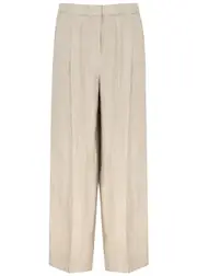 Eileen Fisher Wide-leg Linen Trousers - Natural - L (UK 18-20 / XL) L (UK 18-20 / XL)