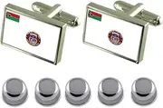 [Select Gifts] Shirt Dress Studs Port Vila City Vanuatu Flag Cufflinks