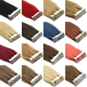 Tape In Hair Extensions Skin Wefts Remy Skin Wefts European Human Hair Full Head