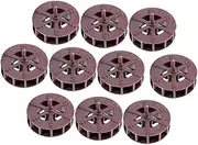 ROMISBABA 10pcs Rockery and Flowing Water Decoration Scene Layout Wheel Decor Garden Water Wheel Tabletop Fountain Wheel Miniature Water Wheel Figurine DIY Water Wheel Model Plastic Brown