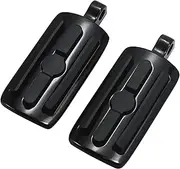 KIADZIE 1.25" Highway Pegs Adjustable Footpeg Short for Harley Touring Road King Road Glide Electra Glide Street Glide Sportster Softail(10mm Pedal B)