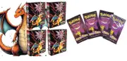 4 Official Pokémon TCG New Mini Portfolio/Card Binders 4 Halloween Booster Packs