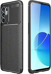 [YukeTop] Cover for Oppo A17 Case, Soft TPU, Drop-Proof, Shock-Proof, Protective Cell Phone Cover for Oppo A17.(Black)