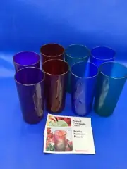 Vintage Tupperware Acrylic Jazzy Tumblers 14 oz (8 in the set) NIB