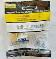 HXJ5EEI Hubbell Cat5E Jack HXJ 8Pos, Uni A/B, Electric Ivory