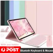 Bluetooth Keyboard Case Cover With Mouse For iPad 5/6/7/8th/9th Gen Air 5 4 Pro